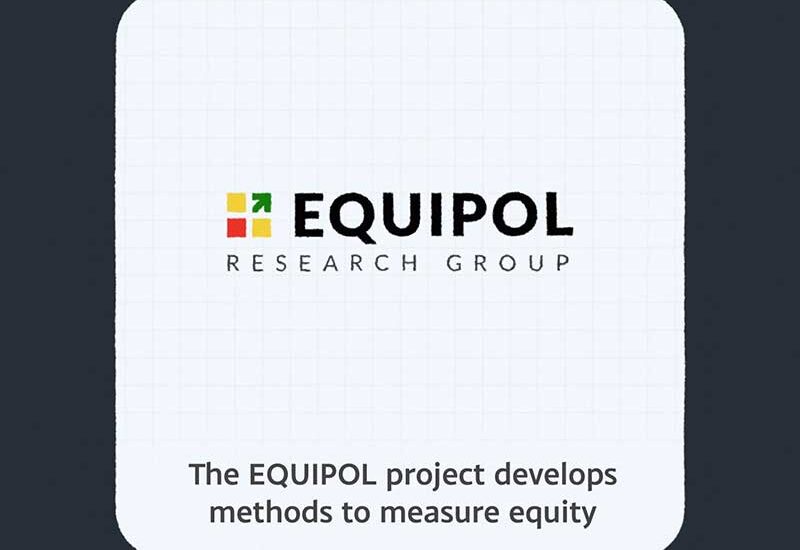 EQUIPOL logo and title 'The Equipol project develops methods to measure equity'